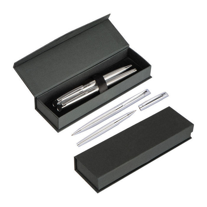 Set pix si roller din metal cromat 1438307