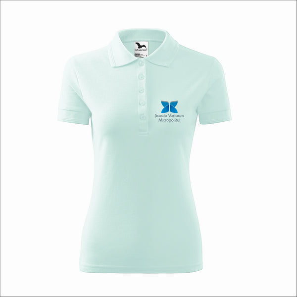 TRICOU POLO DAMA Malfini Pique 210, Promo Back to School, imprimat policormie ecuson fata inclus in pret*