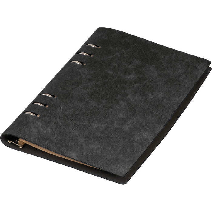 Caiet A5 organizer cu inele cu coperta din PU 16,7 x 23 cm 25253