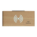 Ceas din lemn, cu incarcator wireless 31515