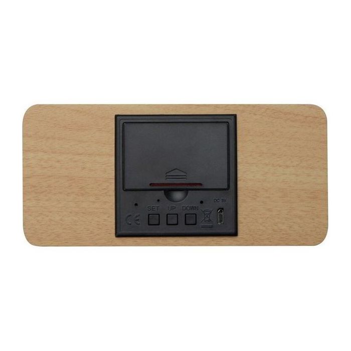 Ceas din lemn, cu incarcator wireless 31515