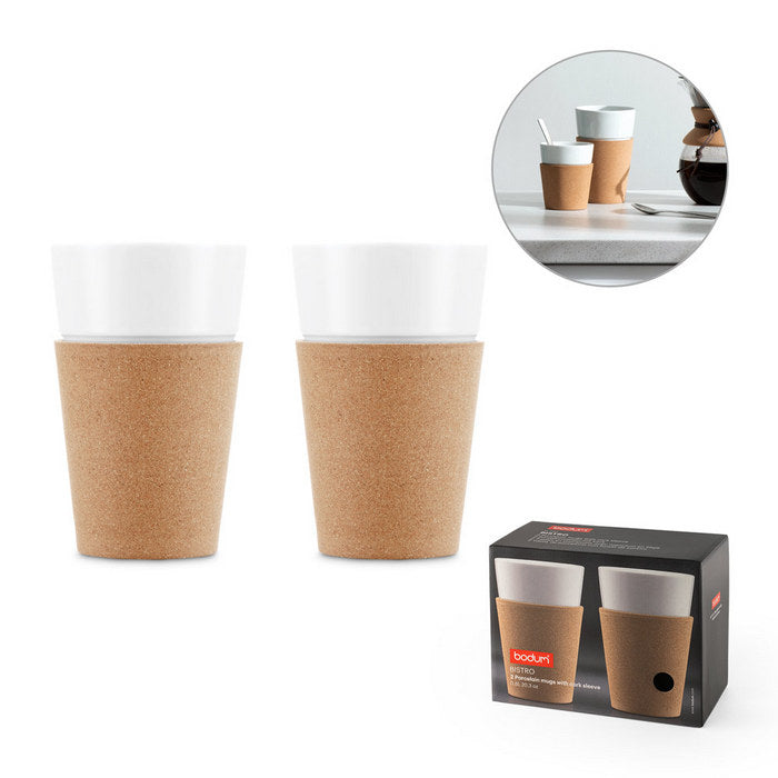 Set 2 cani din portelan 600 ml "Bistro"