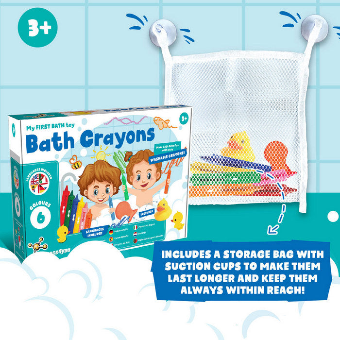 Joc educativ pentru copii "Bath Crayons"