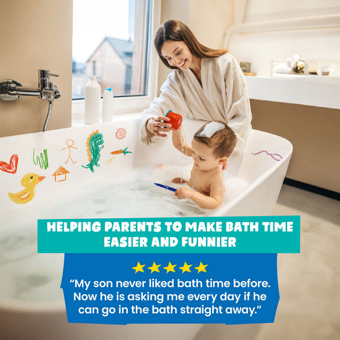 Joc educativ pentru copii "Bath Crayons"