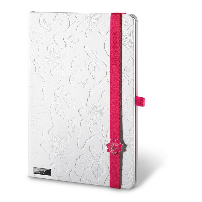 Caiet ~A5 14 x 20,5 cm "Lanybook Innocent Passion White"