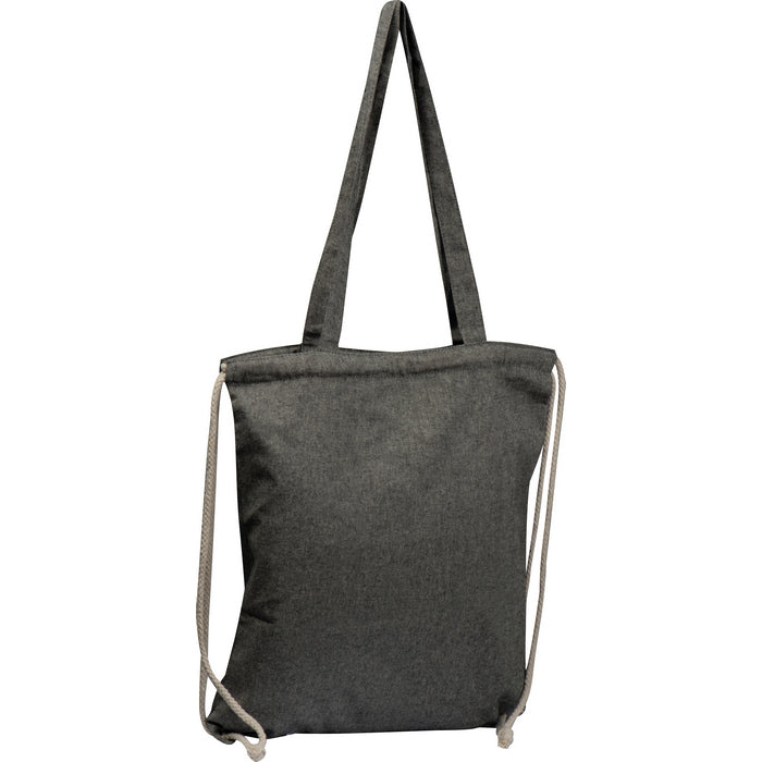 Sacosa / sac cu snur bumbac reciclat, 140 g/m² 62543