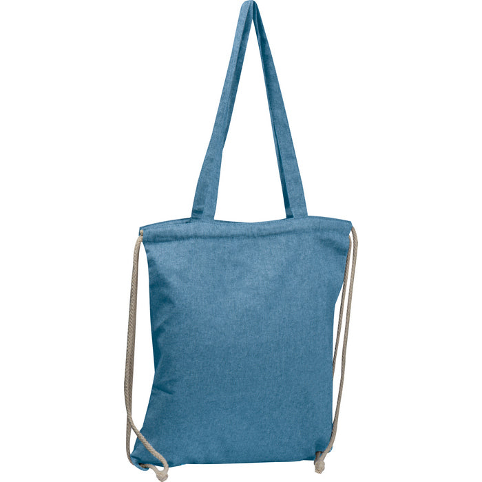 Sacosa / sac cu snur bumbac reciclat, 140 g/m² 62543