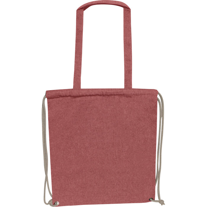 Sacosa / sac cu snur bumbac reciclat, 140 g/m² 62543