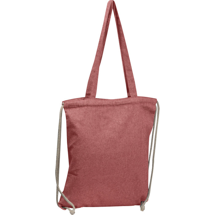 Sacosa / sac cu snur bumbac reciclat, 140 g/m² 62543