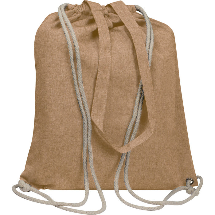 Sacosa / sac cu snur bumbac reciclat, 140 g/m² 62543