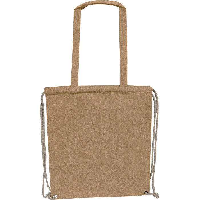 Sacosa / sac cu snur bumbac reciclat, 140 g/m² 62543