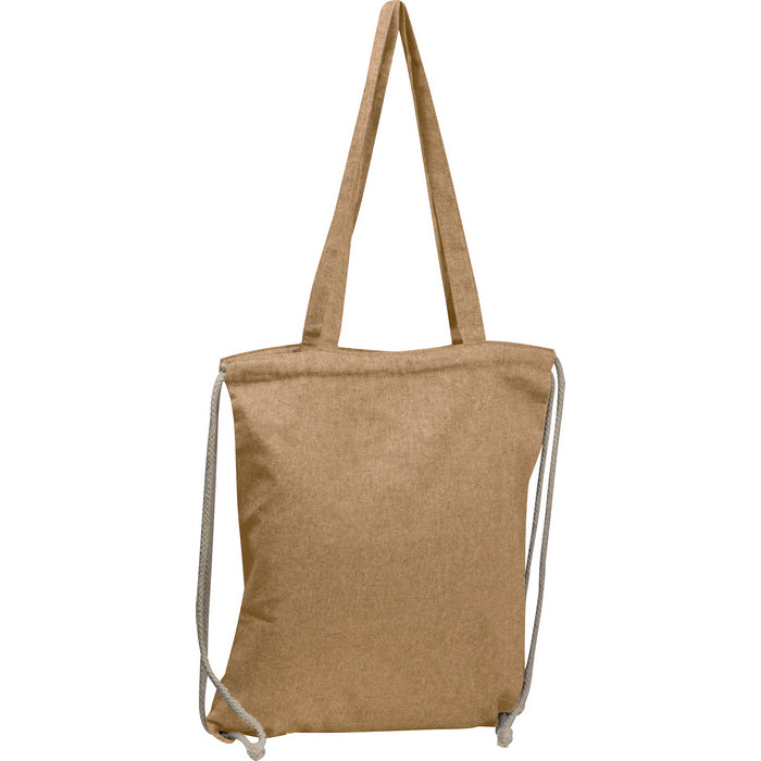 Sacosa / sac cu snur bumbac reciclat, 140 g/m² 62543