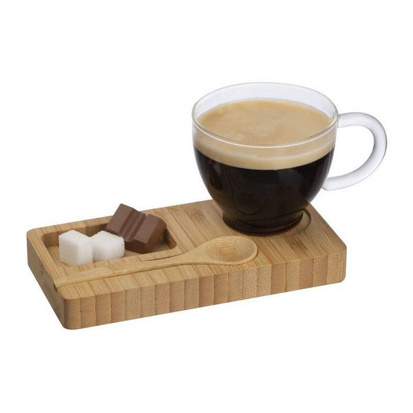 Set espresso din bambus 82359