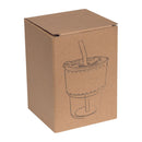 Pahar sticla 400 ml cu pai 83844