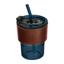 Pahar sticla 400 ml cu pai 83844