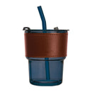 Pahar sticla 400 ml cu pai 83844