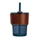 Pahar sticla 400 ml cu pai 83844