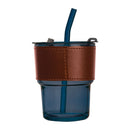 Pahar sticla 400 ml cu pai 83844