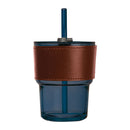 Pahar sticla 400 ml cu pai 83844