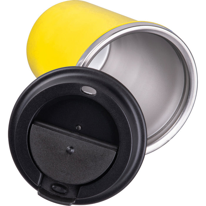 Pahar otel inoxidabil si plastic reciclat 350 ml 84962
