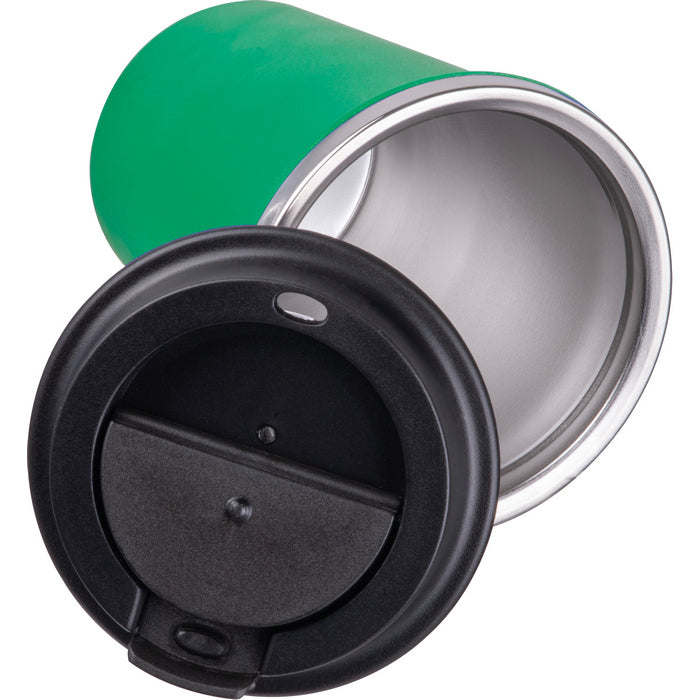 Pahar otel inoxidabil si plastic reciclat 350 ml 84962