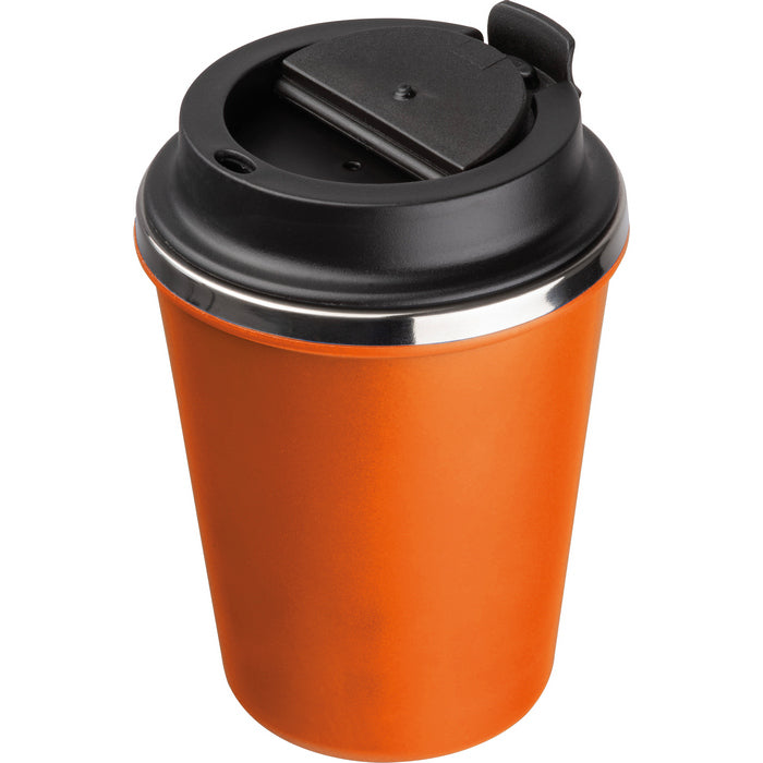 Pahar otel inoxidabil si plastic reciclat 350 ml 84962