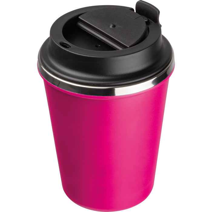 Pahar otel inoxidabil si plastic reciclat 350 ml 84962