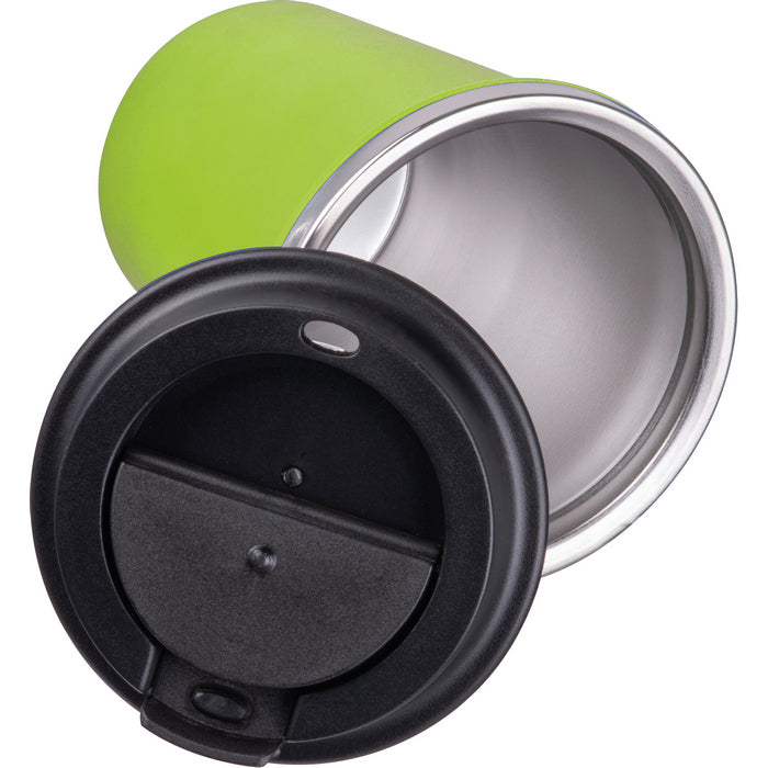 Pahar otel inoxidabil si plastic reciclat 350 ml 84962