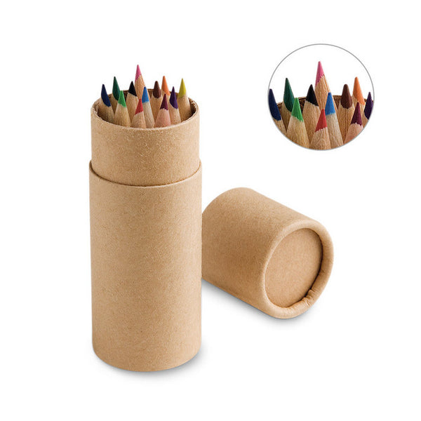 Cutie 12 creioane colorate "Cylinder"