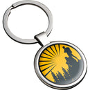 Breloc rotund din metal ROUND