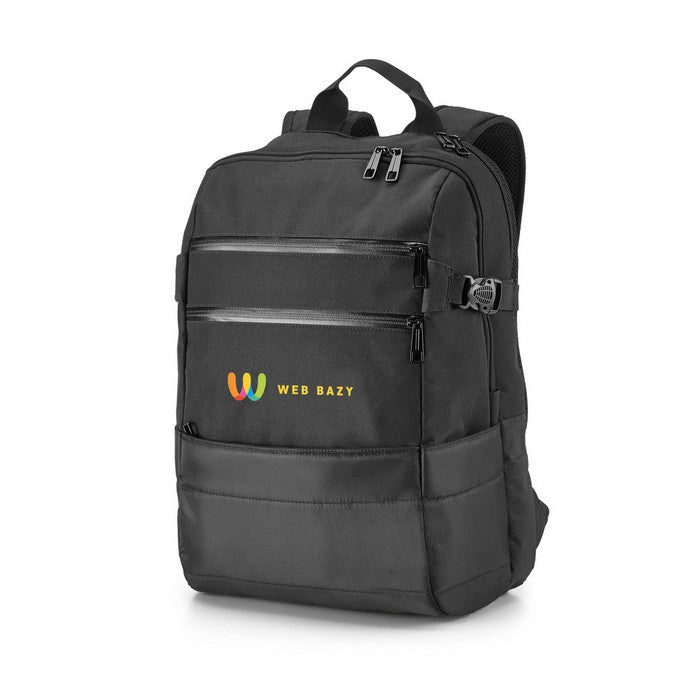 Rucsac laptop jacquard+poliester "Zippers"