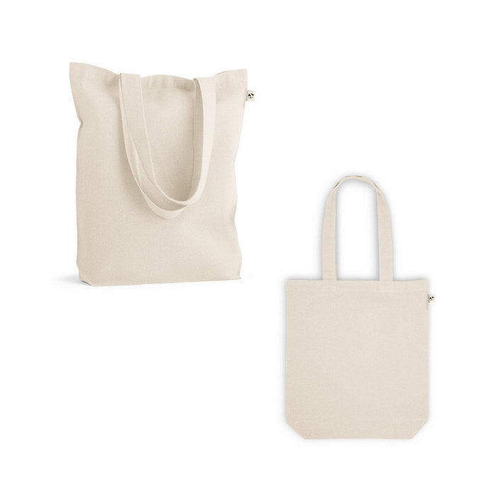 Sacosa bumbac reciclat si RPET 280 gr/m² HARBOR, 38 x 40 x 10 cm