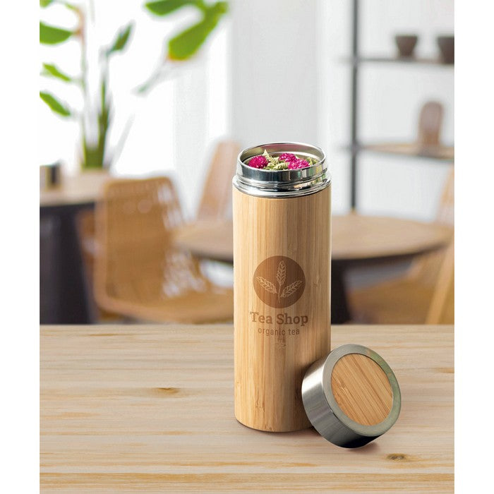 Termos bambus+otel inoxidabil 430ml "Naturel"