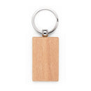 Breloc dreptunghiular din lemn de fag STEWIE