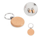 Breloc rotund din lemn de fag STEWIE ROUND