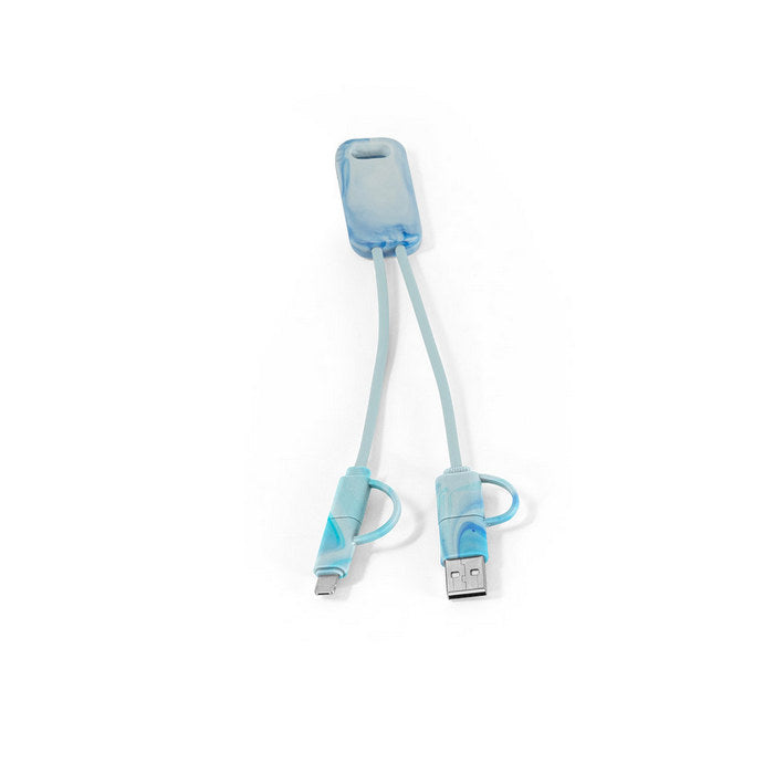 Cablu adaptor USB 6 in 1 in RPET BERNERS