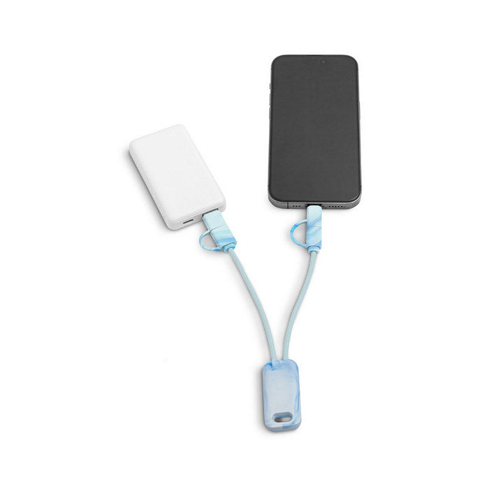 Cablu adaptor USB 6 in 1 in RPET BERNERS
