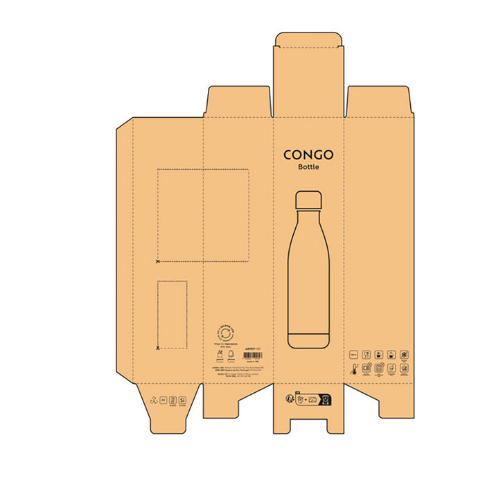 Sticla otel inoxidabil reciclat Congo, 780 ml