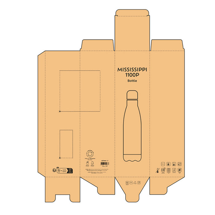 Sticla otel inoxidabil reciclat Mississippi 1100P, 1100 ml