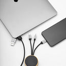 Cablu adaptor USB 3 in 1 Feynman RPET