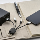 Cablu adaptor USB 4 in 1 Sagan RPET