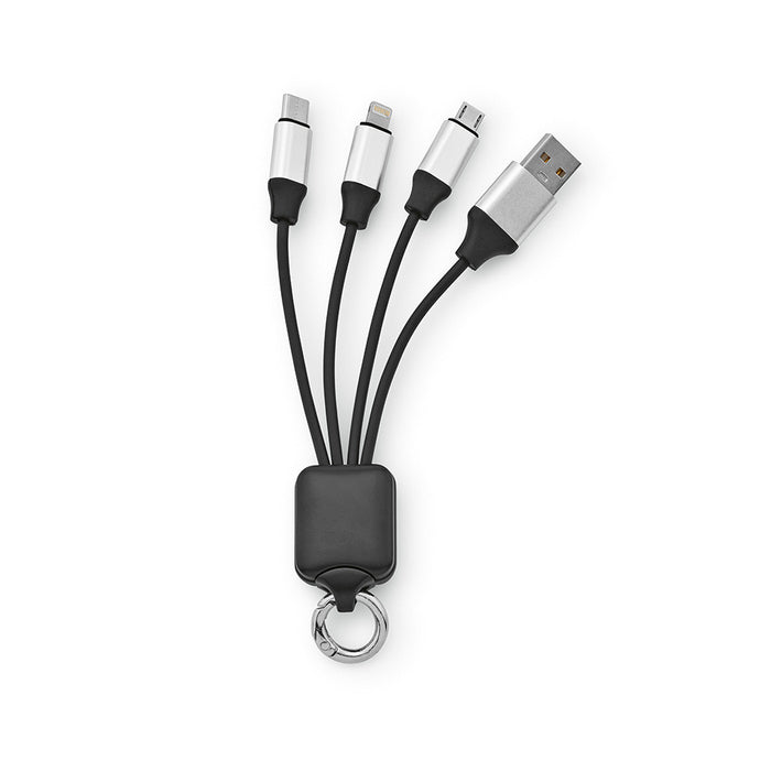 Cablu adaptor USB 4 in 1 Sagan rPET