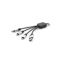 Cablu adaptor USB 4 in 1 Sagan RPET