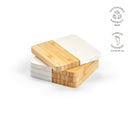 Set suport PAHARE coaster din bambus si marmura Kahlo