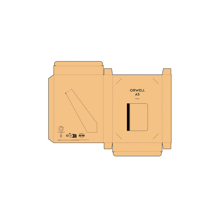 Mapa A5 18,3 x 25,2 cm PU reciclat Orwell