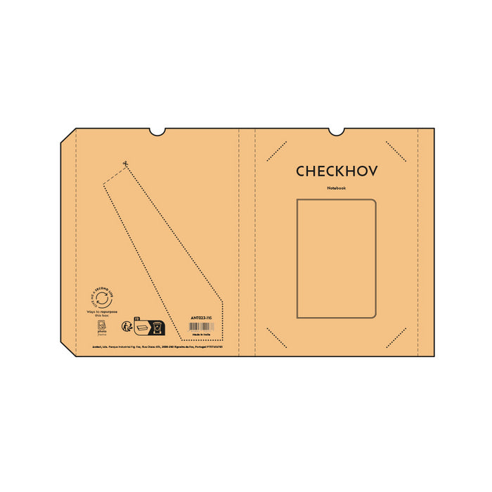 Caiet A5 14,5 x 21 cm hartie reciclata 80 g/mp Checkhov