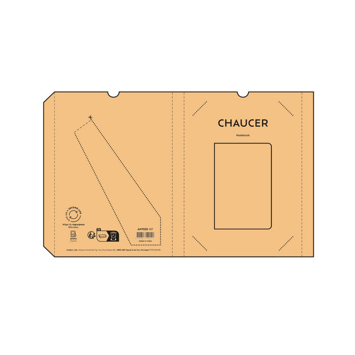 Caiet A5 14,5 x 21 cm hartie reciclata 80 g/mp Chaucer