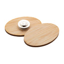Ecuson (PIN) din bambus "Boobadge"