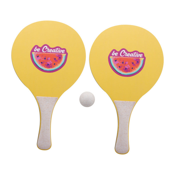 Set tenis de plaja personalizat "CreaShot", cantitate minima 50 buc