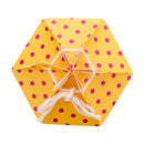 Cutie cadou hexagonala "CreaBox HexaCord M", cantitate minima 50 buc